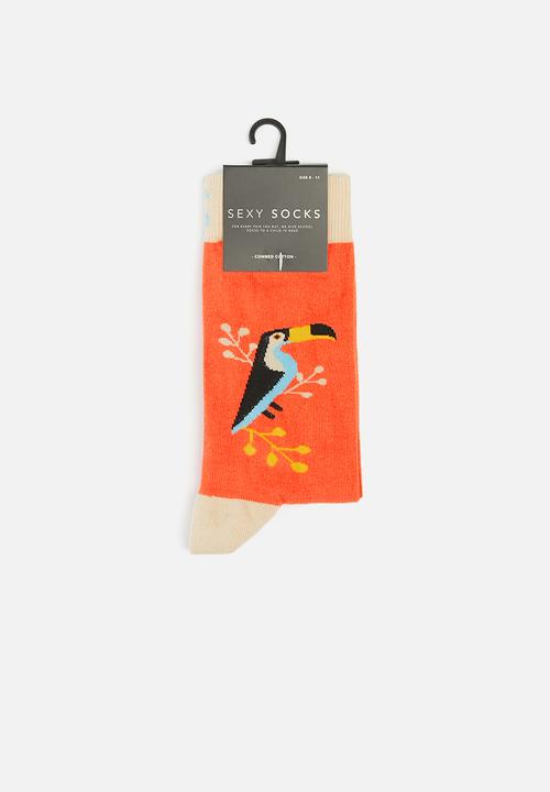 Sexy Socks - Tropic tweet socks - multi