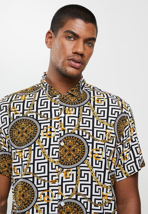 Brave Soul - Caleb short sleeve aop shirt - multi