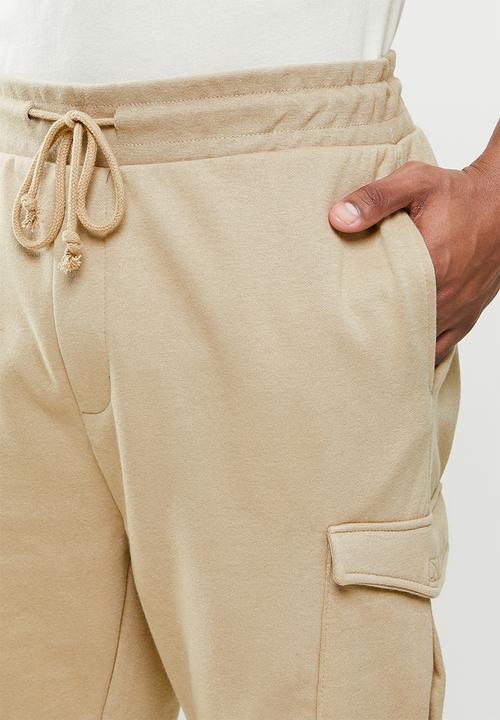 Brave Soul - Auden essential double pocket cargo - stone