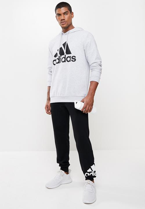 adidas Performance - Bl ft hooded sweat - light grey 