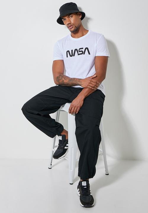 Superbalist - Nate nasa worm printed crew neck tee - white