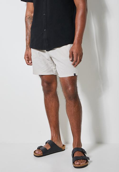 Superbalist - Deco light textured elasticated short - grey 