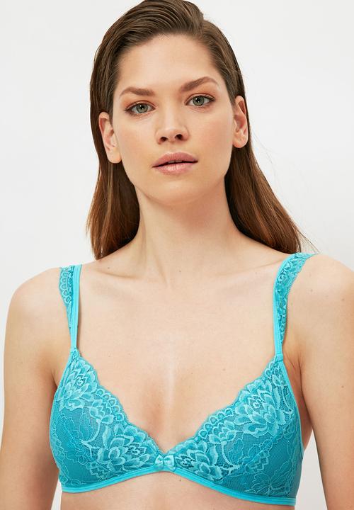 Trendyol - Lace bottom-top set - mint