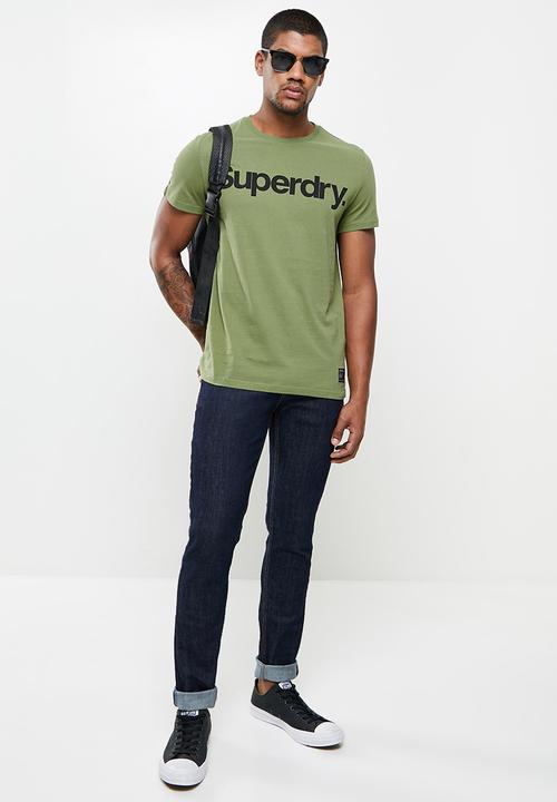 Superdry. - Military graphic tee - lieutenant olive