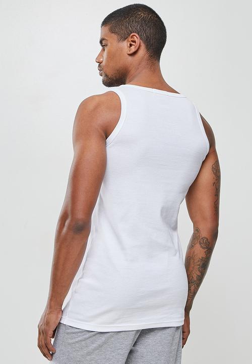 Superbalist - 2 Pack cellular vest - white