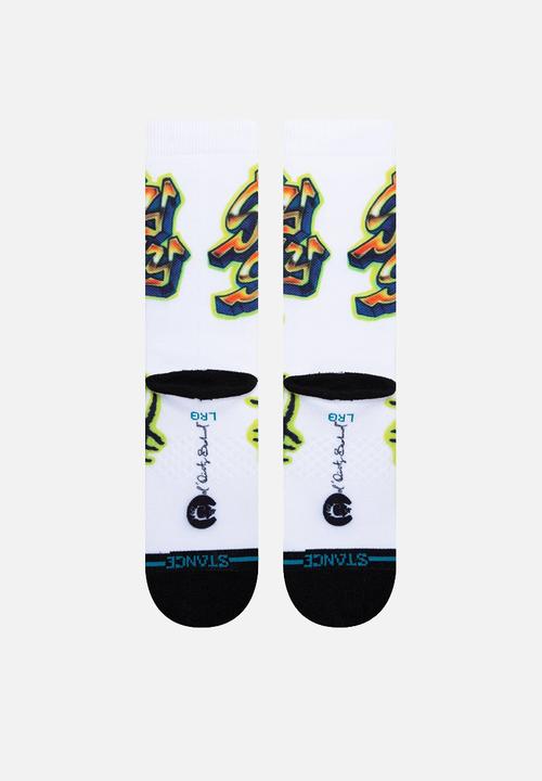 Stance Socks - Shimmy shimmy ya socks - white