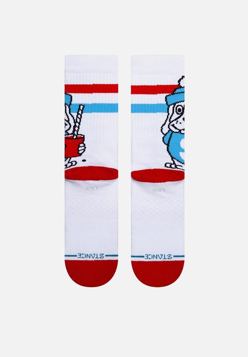 Stance Socks - Slush puppie socks - white