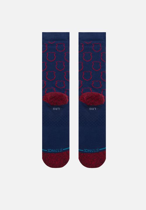 Stance Socks - FC Barcelona crest socks - navy