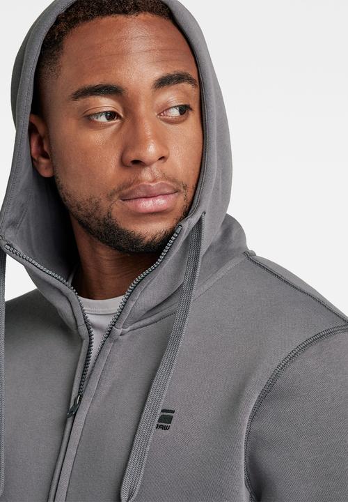G-STAR - Premium core hdd zip sw long sleeve - magna