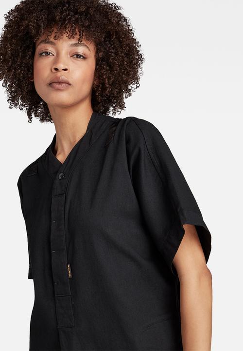 G-STAR - Baseball scoop hem dress - pitch black