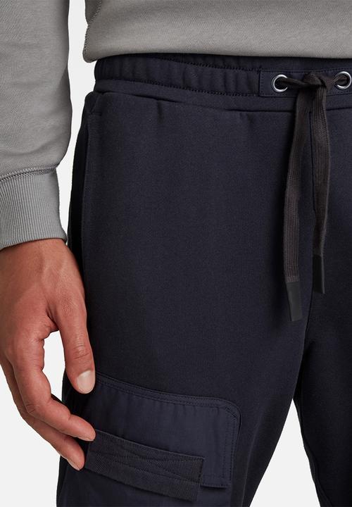 G-STAR - Mixed woven cargo sweat pant - mazarine blue