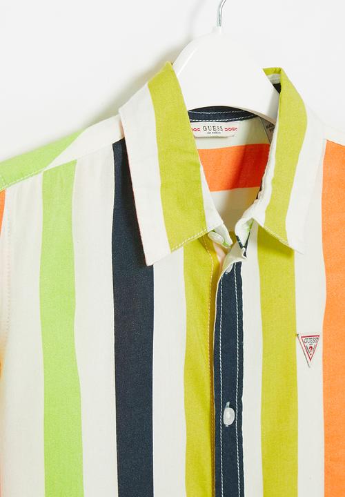 GUESS - Short sleeve stripe shirt - multi