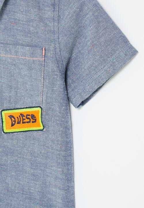 GUESS - Younger boys short sleeve - blue 