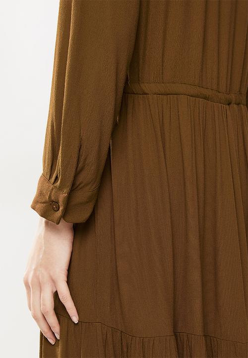 MANGO - Dress canyon - brown
