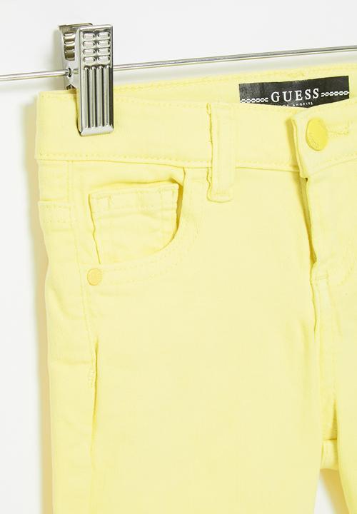 GUESS - Bull denim shorts - yellow 