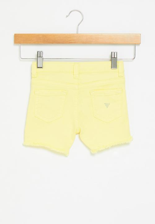 GUESS - Bull denim shorts - yellow 