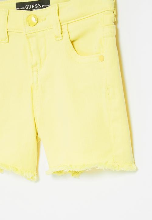 GUESS - Bull denim shorts - yellow 