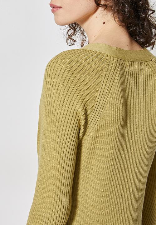 Superbalist - Organic cotton maxi cardi dress - olive