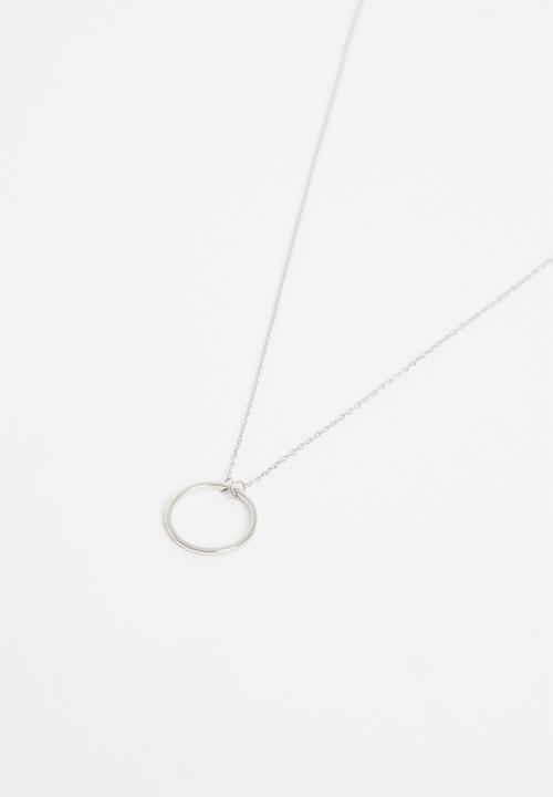Superbalist - Circle pendant sterling silver necklace