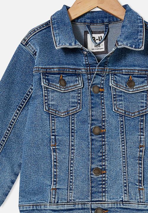 Cotton On - Relaxed fit jacket - bondi mid blue