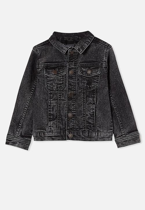Cotton On - Relaxed denim jacket - cottesloe washed black