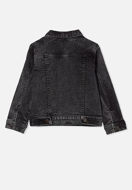 Cotton On - Relaxed denim jacket - cottesloe washed black