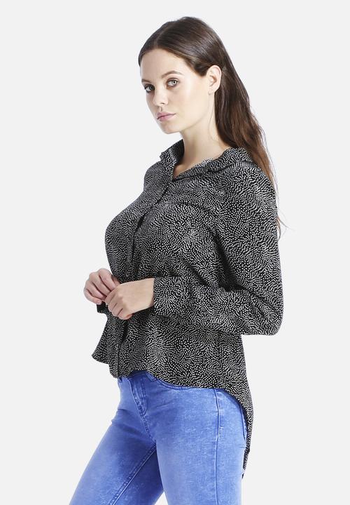 Goldie - Sass Mini Dot Drop Hem Blouse