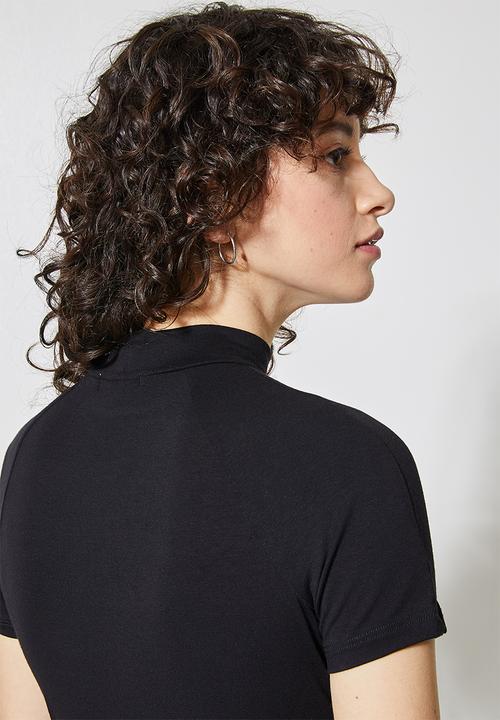 Superbalist - 2-pack funnel neck tee - black & white