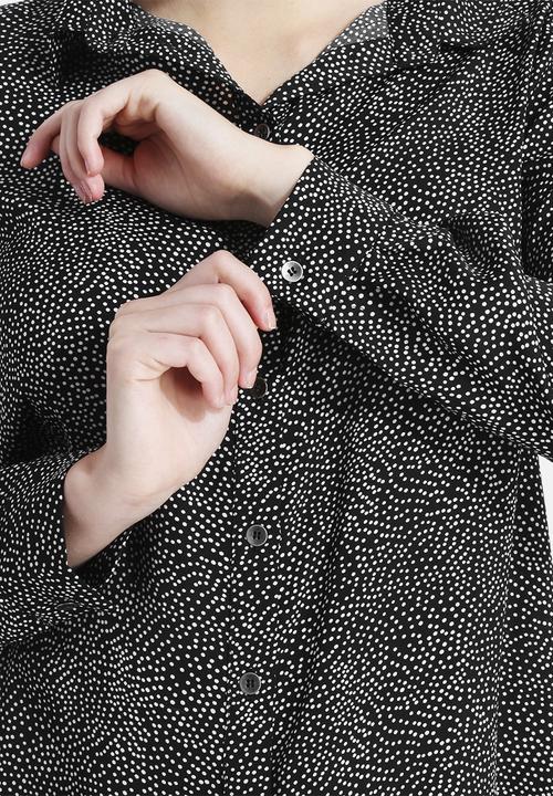 Goldie - Sass Mini Dot Drop Hem Blouse