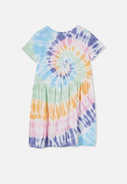 Cotton On - Freya short sleeve dress - aqua