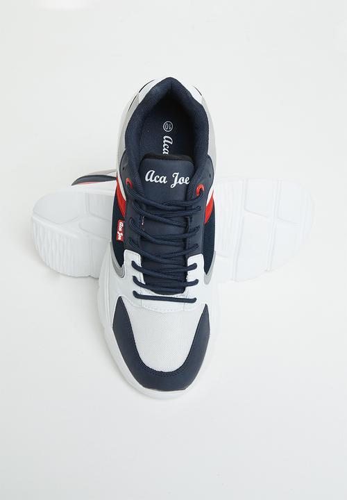 Aca Joe - Mens core sneaker - navy & white 