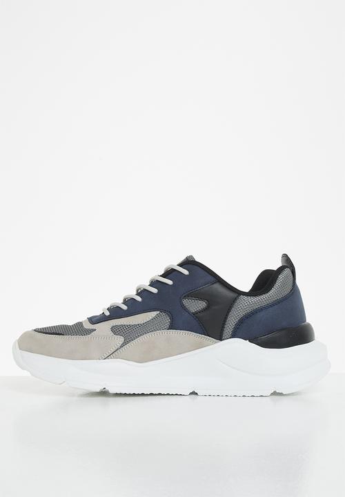 Aca Joe - Mens core sneaker - grey & navy 