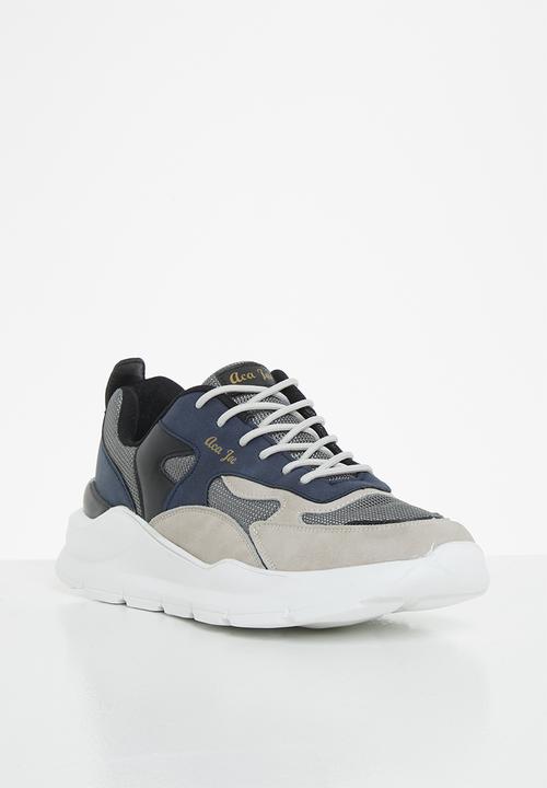 Aca Joe - Mens core sneaker - grey & navy 