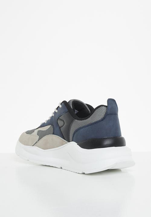 Aca Joe - Mens core sneaker - grey & navy 