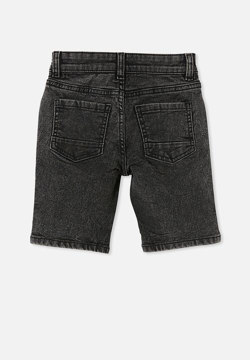 Cotton On - Slim fit short - washed black