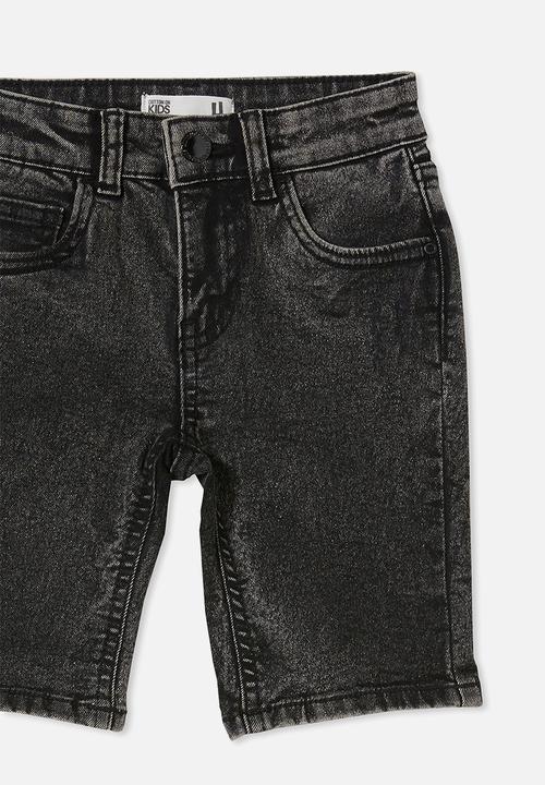 Cotton On - Slim fit short - washed black