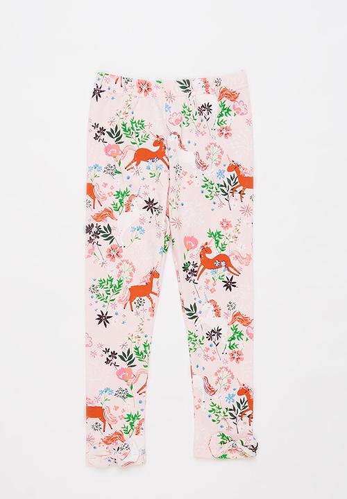 Pop Candy - Girls unicorn floral legging - pink