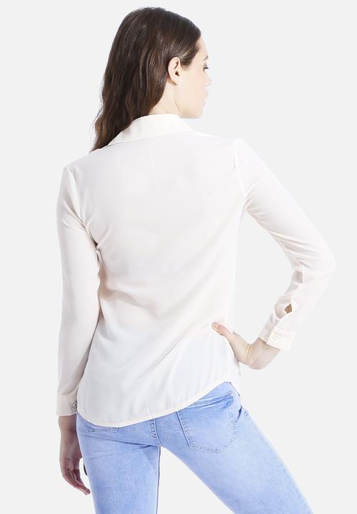 Goldie - Jalouse Zip Chiffon Blouse