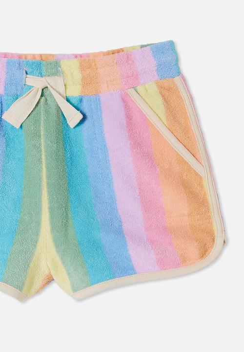 Cotton On - Nina knit short - rainbow stripe