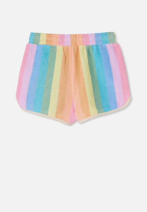 Cotton On - Nina knit short - rainbow stripe