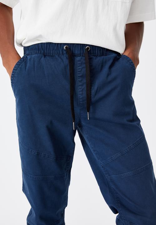 Cotton On - Drake cuffed pant - navy