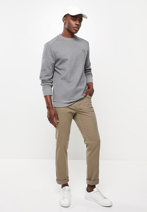 Lyle & Scott - Crew neck fly fleece - grey