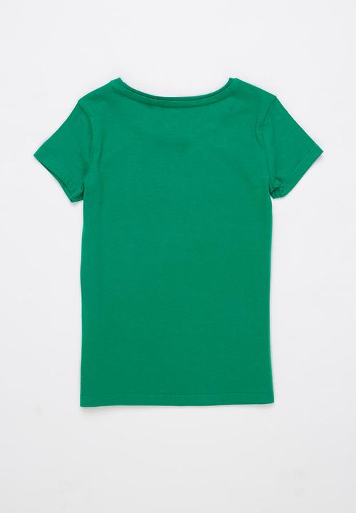 GUESS - Tam glitter tee - green