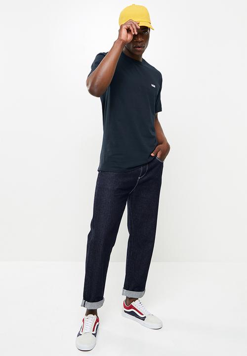 Vans - Left chest logo tee - navy & white