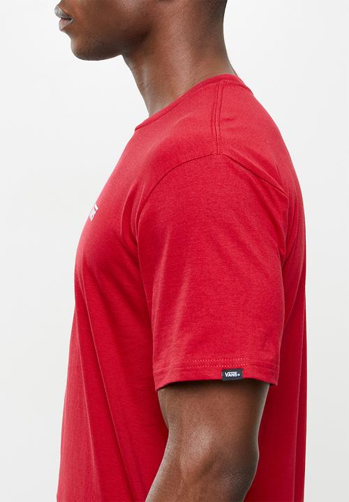 Vans - Left chest logo plus short sleeve tee - red