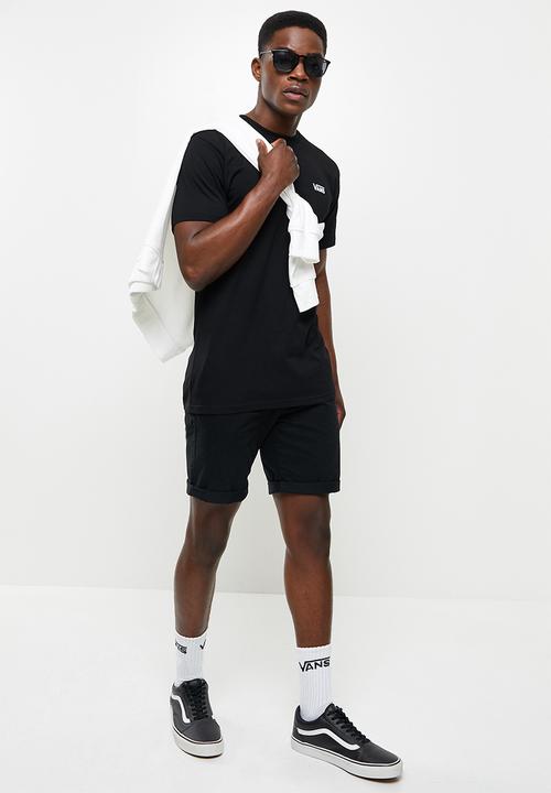 Vans - Left chest logo plus short sleeve tee - black