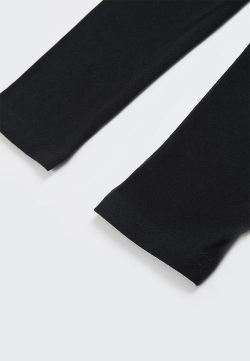 Rebel Republic - Girls 2 pack leggings - black