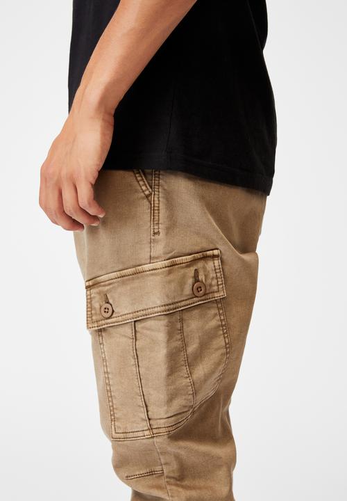 Cotton On - Military cargo pant - stone