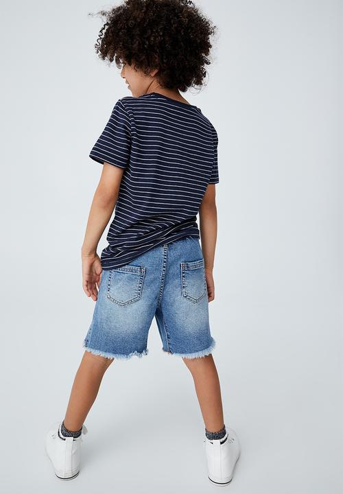 Cotton On - Straight fit short -  mid blue