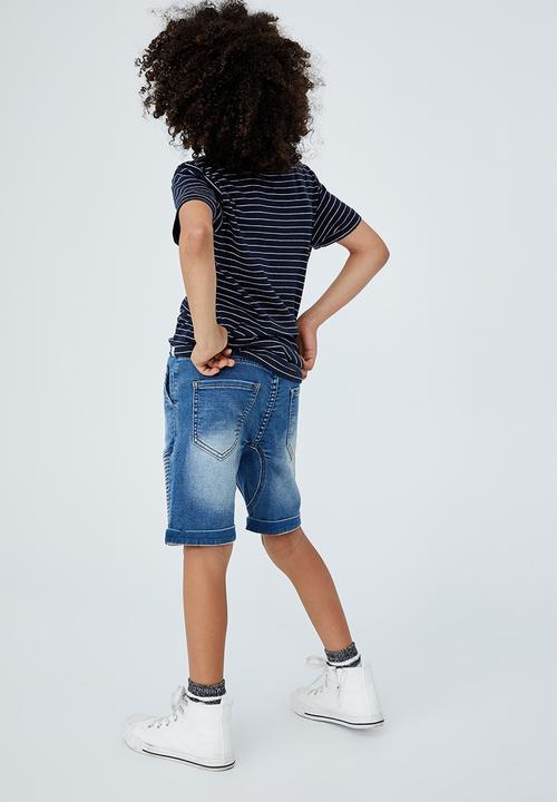 Cotton On - Slouch fit short - bondi mid blue